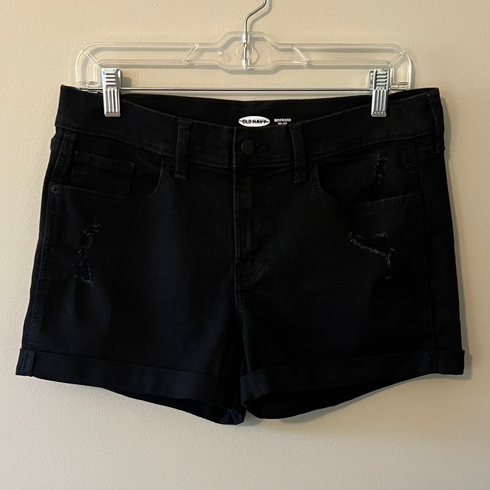 Old Navy Women's Dark Black Jean Shorts. NWOT